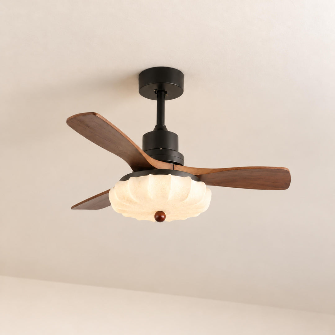 Modern Ceiling Fan Light Flush Mount Metal With Integrated LED For Efficient Illumination