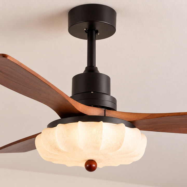 Modern Ceiling Fan Light Flush Mount Metal With Integrated LED For Efficient Illumination