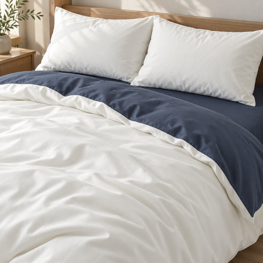 Pastel Aesthetic Bedding Set Double-Sided Duvet Cover Flat Sheet Cotton Comfortable