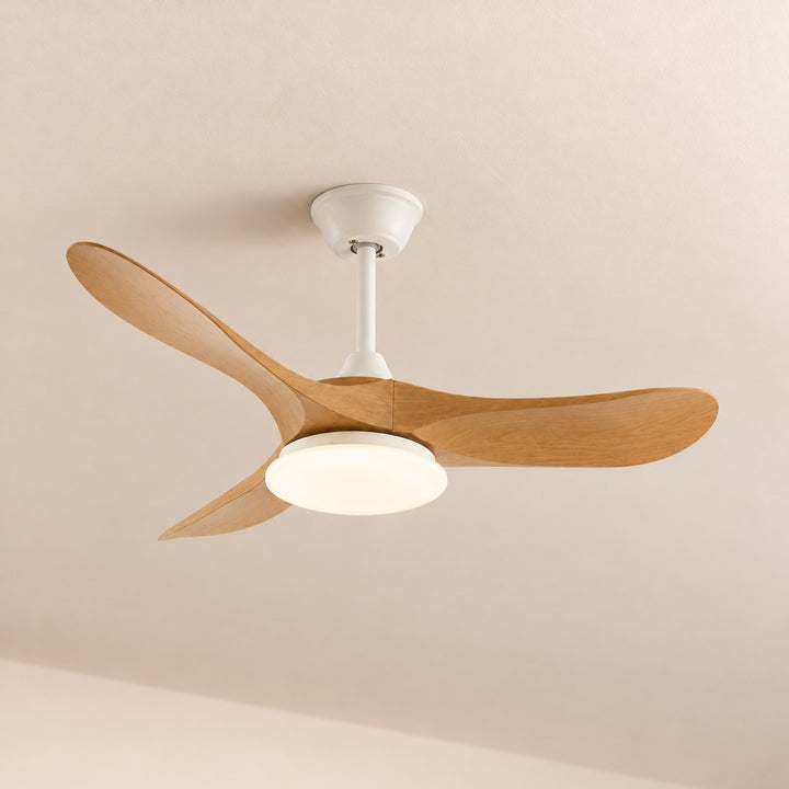 Modern Ceiling Fan with Lights Flush Mount Metal Frame 107cm or 132cm Blade Options