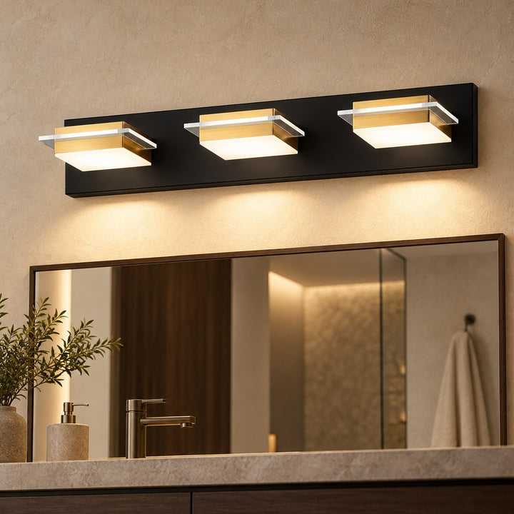 Modern Wall Sconce Lighting Wall Mounted Iron and Acrylic Frosted Diffuser 3-5 Heads