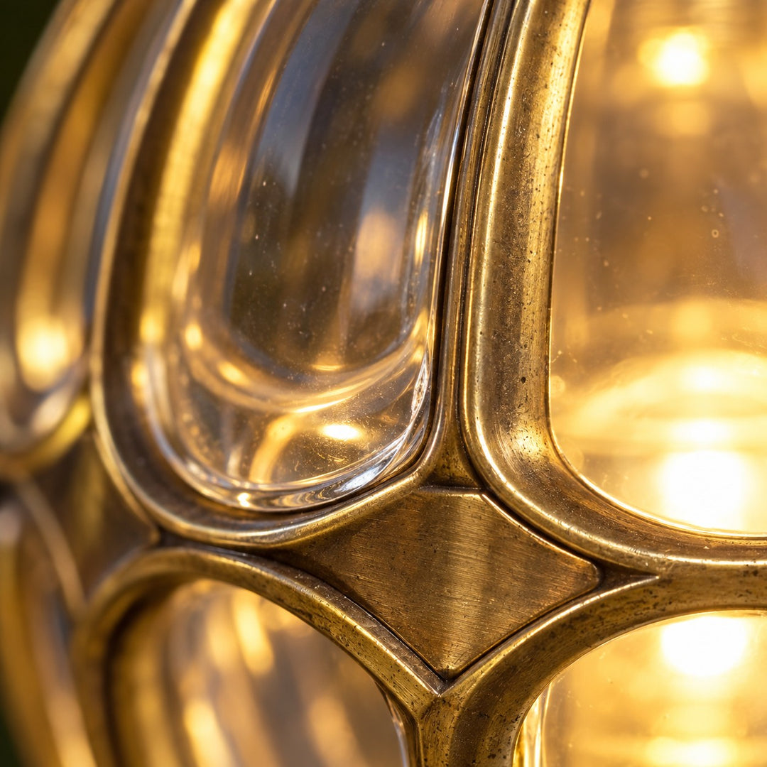 Modern Outdoor Pillar Light Aluminum Base Clear Glass Shade IP65 Rated for Garden and Pathways