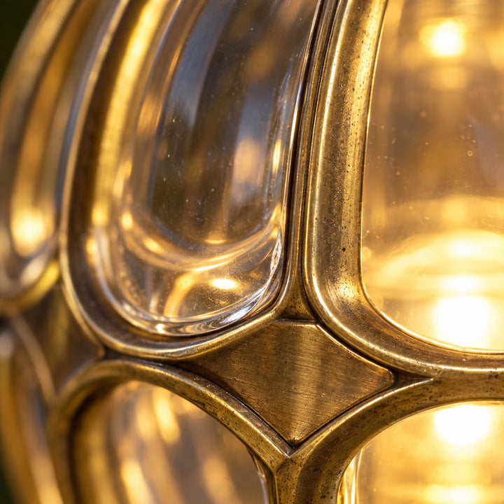 Modern Outdoor Pillar Light Aluminum Base Clear Glass Shade IP65 Rated for Garden and Pathways