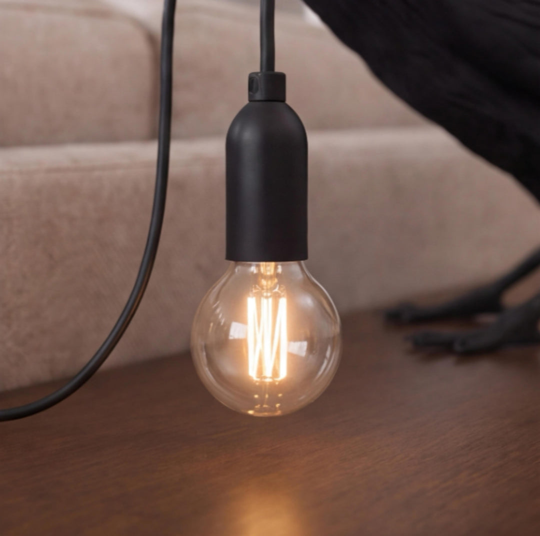 Modern Adjustable Table Lamp with LED Light and Resin Shade for Living Room and Bedroom