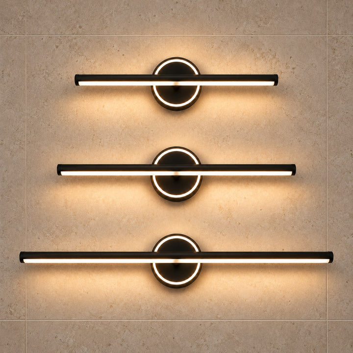 Modern Wall Sconce Bathroom Light Wall Mounted Aluminum and Acrylic Dimmable Vanity Fixture