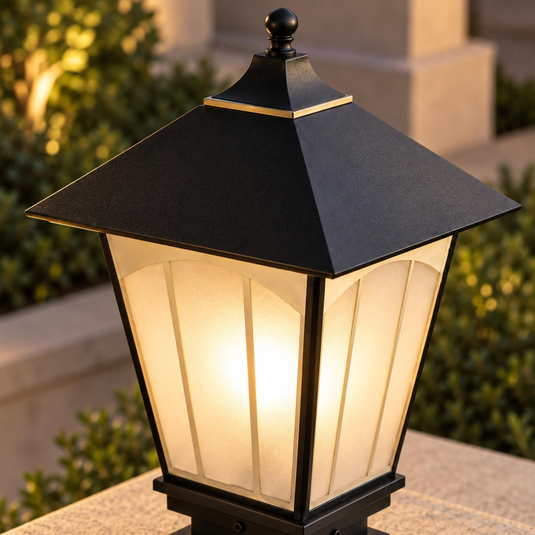 Modern Outdoor Wall Light IP55 Waterproof Solid Copper Glass Shade E27 Compatible