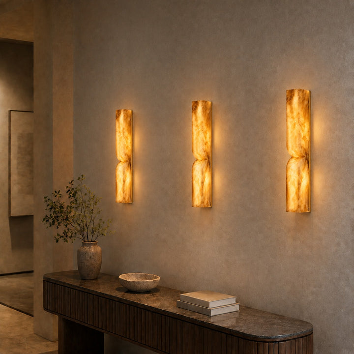 Modern Wall Light Glass Flush Mount LED Sconce with Dimmable Feature for Home Lighting
