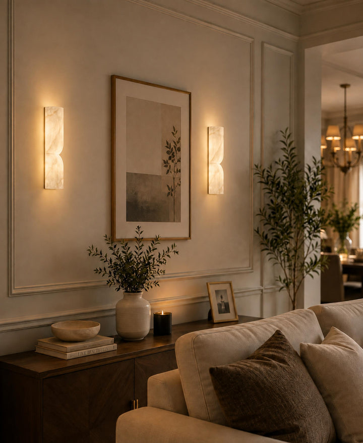 Modern Wall Light Glass Flush Mount LED Sconce with Dimmable Feature for Home Lighting