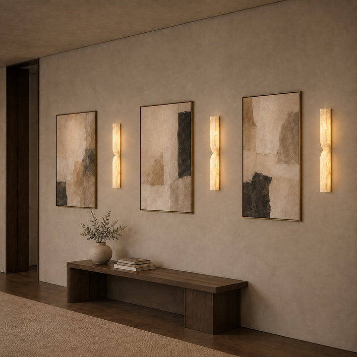 Modern Wall Light Glass Flush Mount LED Sconce with Dimmable Feature for Home Lighting