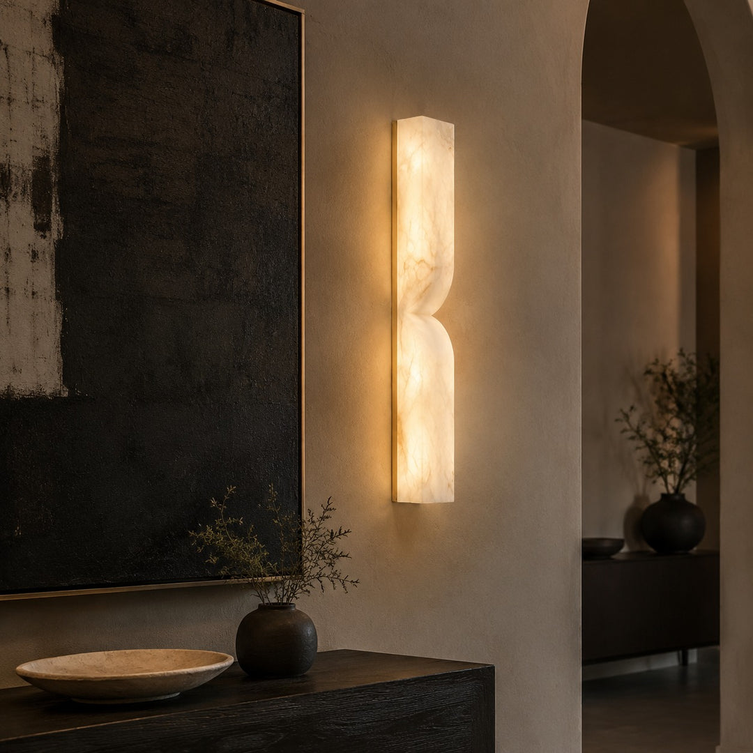 Modern Wall Light Glass Flush Mount LED Sconce with Dimmable Feature for Home Lighting