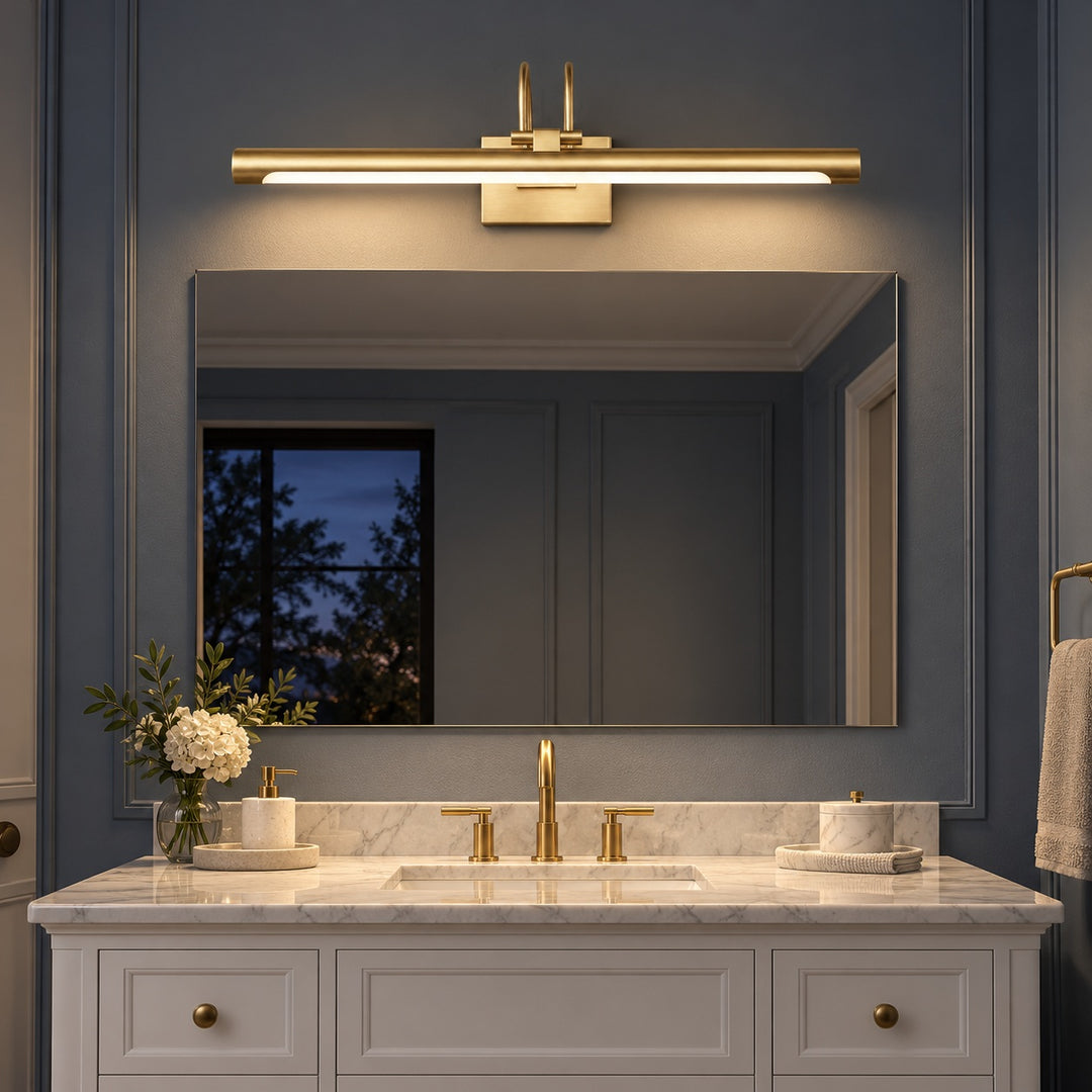Modern Wall Sconce Wall Mounted Iron Aluminum Linear LED Bar for Bathroom Vanity Lighting