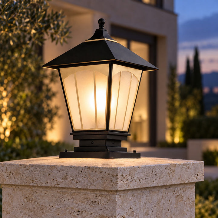 Modern Outdoor Wall Light IP55 Waterproof Solid Copper Glass Shade E27 Compatible
