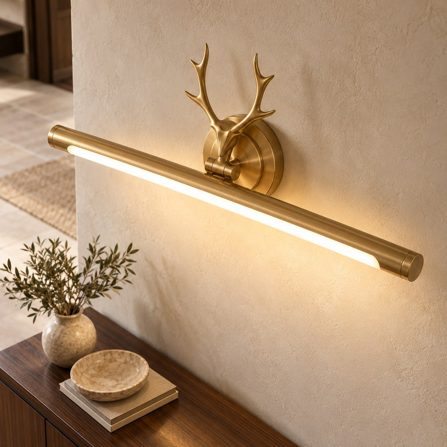 Modern Wall Sconce Lighting Wall Mounted Copper Body Acrylic Shade LED Dimmable Light Modes in the wall accent