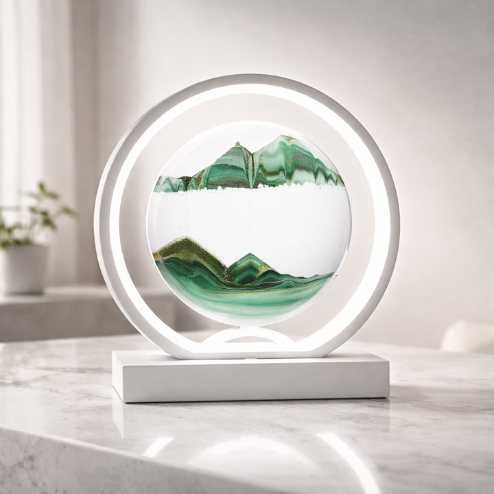 Modern Table Lamp with Rotatable Design Metal LED Light for Living Room and Bedroom
