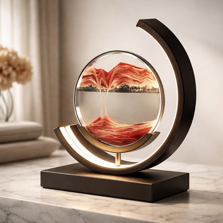 Modern Table Lamp with Rotatable Design Metal LED Light for Living Room and Bedroom