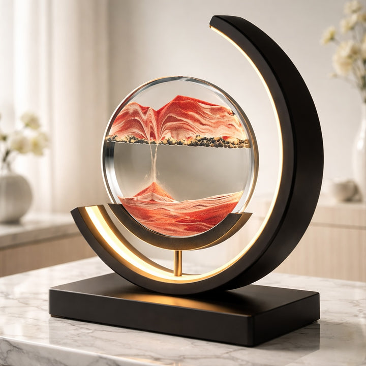 Modern Table Lamp with Rotatable Design Metal LED Light for Living Room and Bedroom