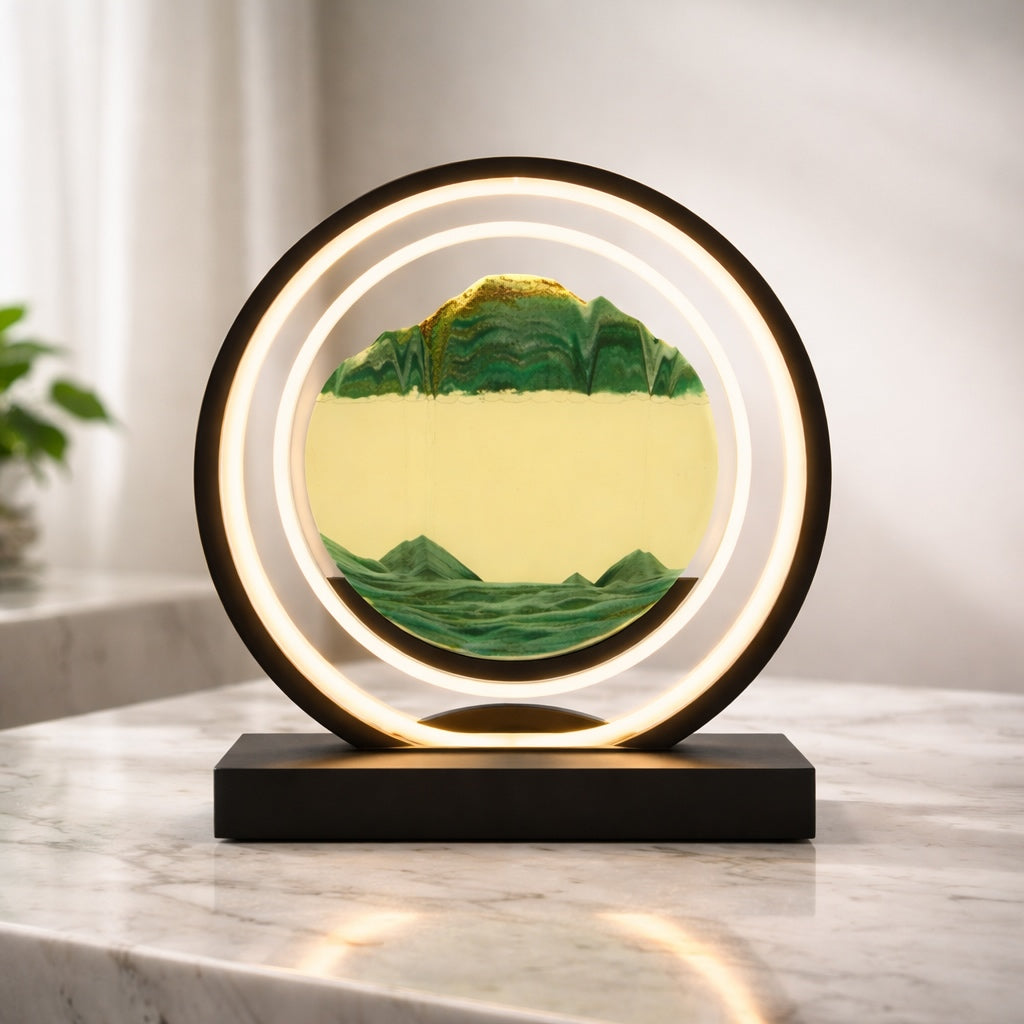 Modern Table Lamp with Rotatable Design Metal LED Light for Living Room and Bedroom