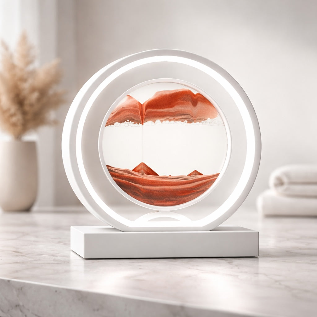 Modern Table Lamp with Rotatable Design Metal LED Light for Living Room and Bedroom