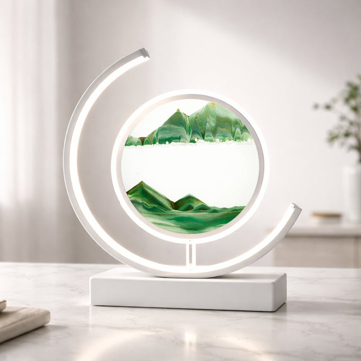 Modern Table Lamp with Rotatable Design Metal LED Light for Living Room and Bedroom