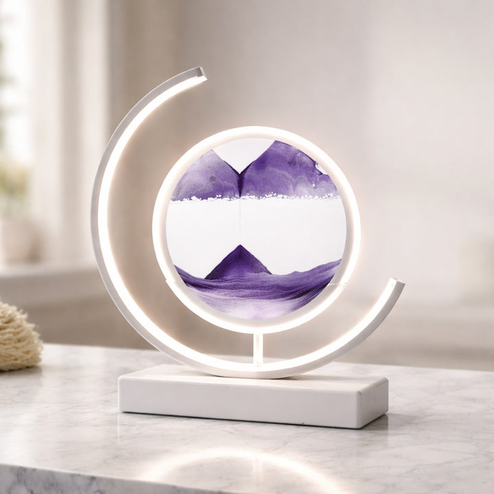 Modern Table Lamp with Rotatable Design Metal LED Light for Living Room and Bedroom
