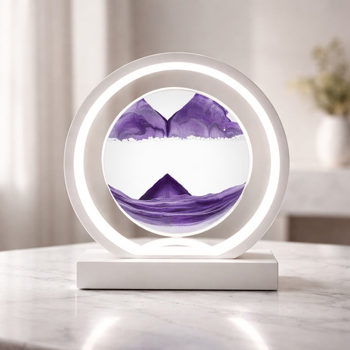 Modern Table Lamp with Rotatable Design Metal LED Light for Living Room and Bedroom