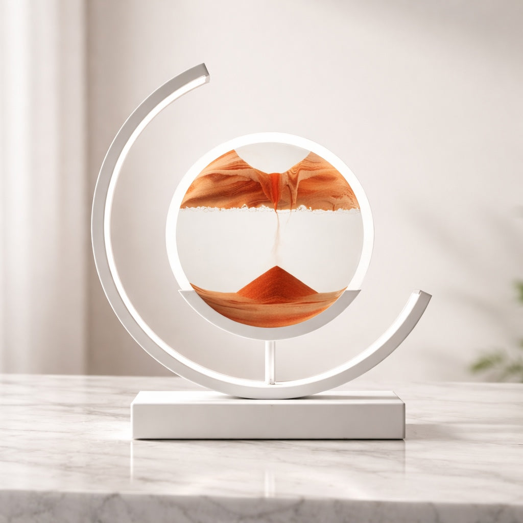 Modern Table Lamp with Rotatable Design Metal LED Light for Living Room and Bedroom