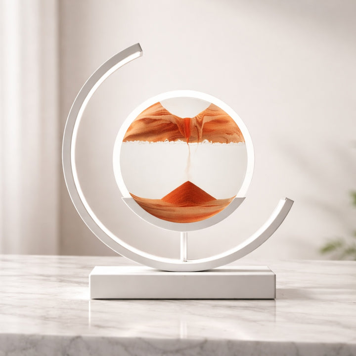 Modern Table Lamp with Rotatable Design Metal LED Light for Living Room and Bedroom