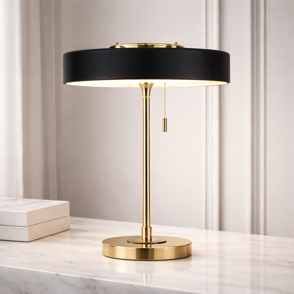 Modern Nordic Table Lamp Adjustable Metal Design with LED Lighting for Bedroom or Living Room