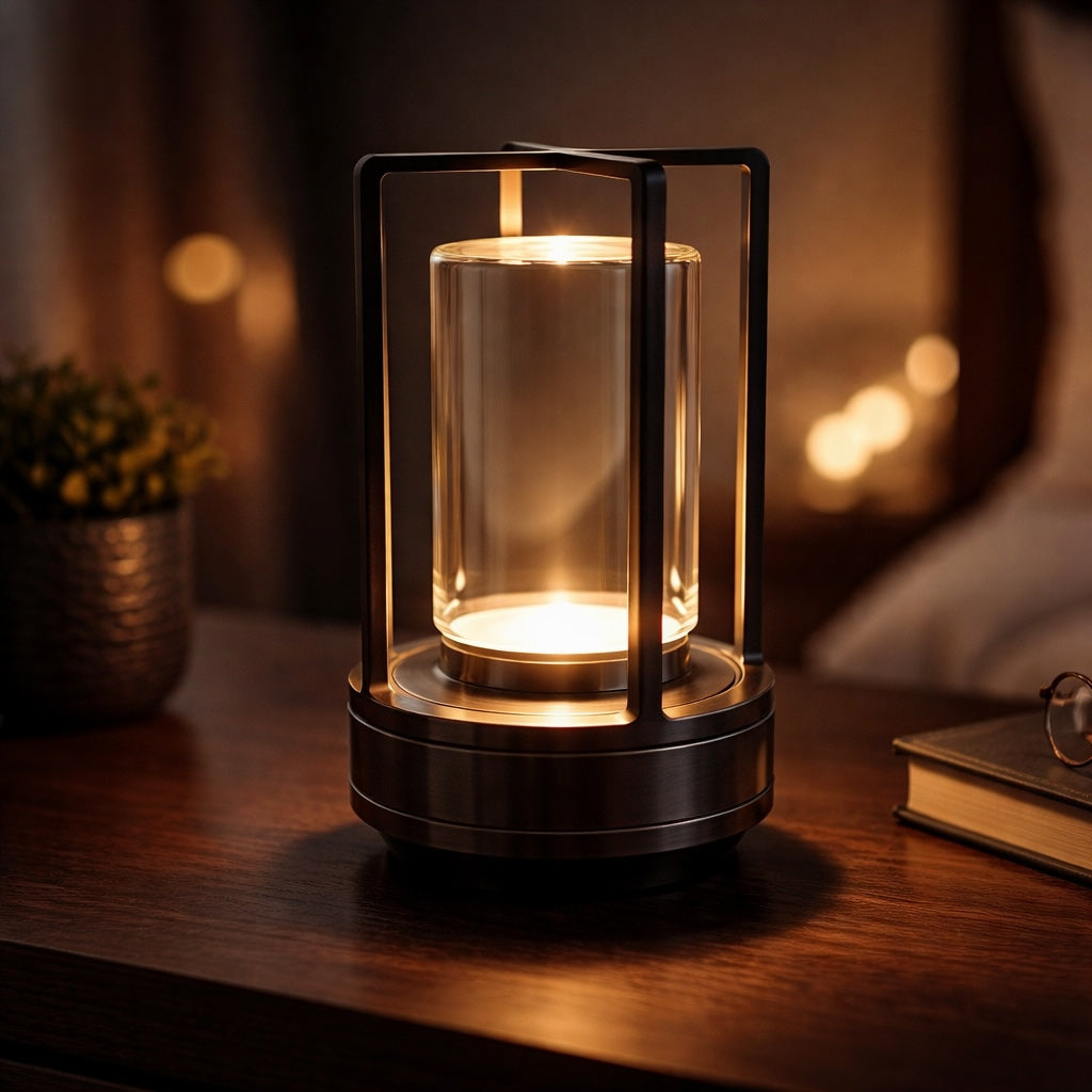 LED Camping Lantern with Rechargeable Battery Aluminum Structure Dimmable 1000 Lumen Output Outdoor Lights
