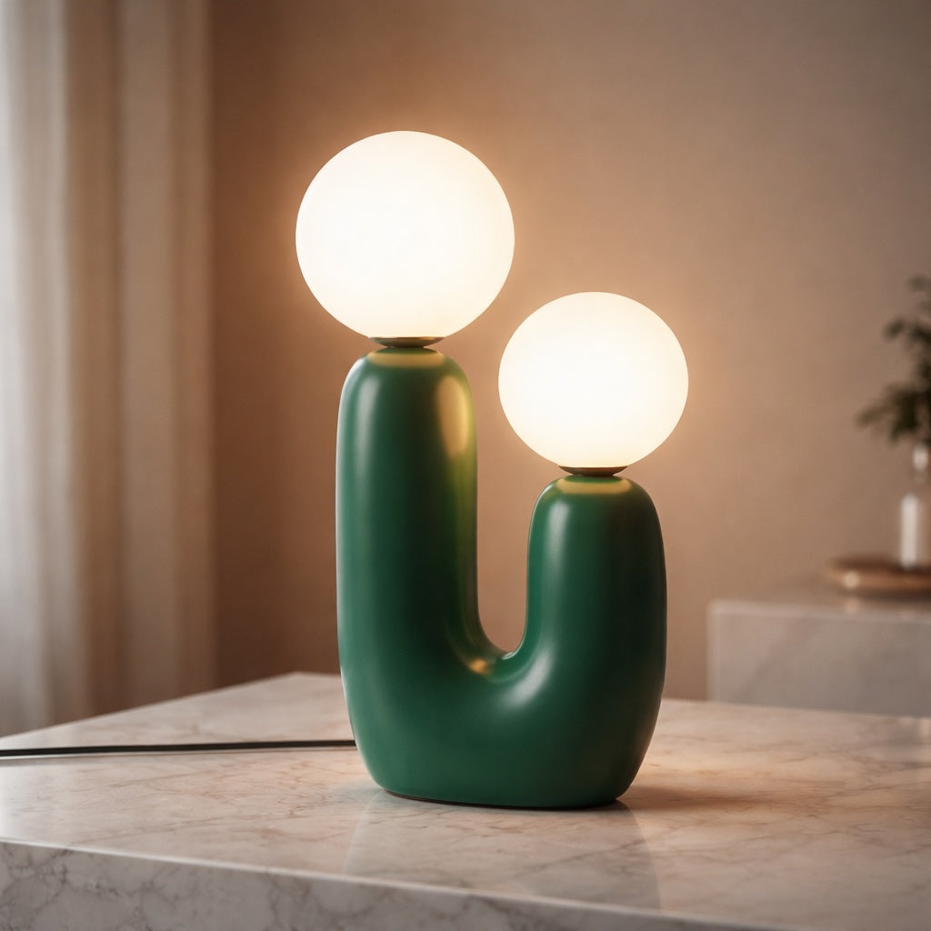 Modern Minimalist Bedside Lamp Glass Table Lamp Compact Design LED Lighting 90-260V