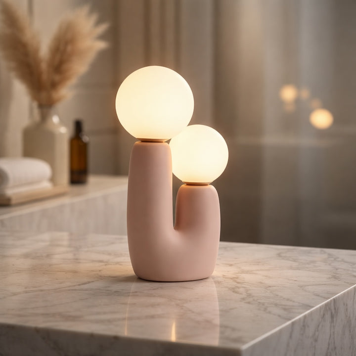 Modern Minimalist Bedside Lamp Glass Table Lamp Compact Design LED Lighting 90-260V