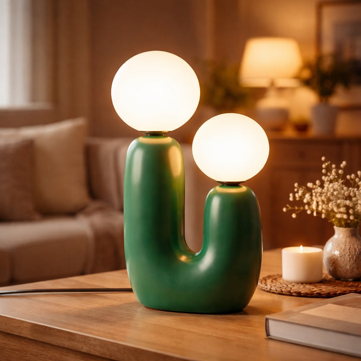 Modern Minimalist Bedside Lamp Glass Table Lamp Compact Design LED Lighting 90-260V