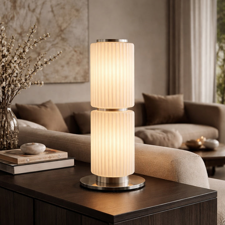 Modern Floor Lamp Adjustable Aluminum Glass LED for Living Room Hallway Lighting