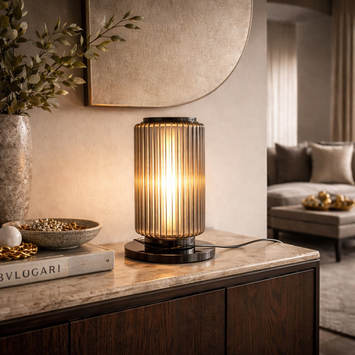 Modern Floor Lamp Adjustable Aluminum Glass LED for Living Room Hallway Lighting