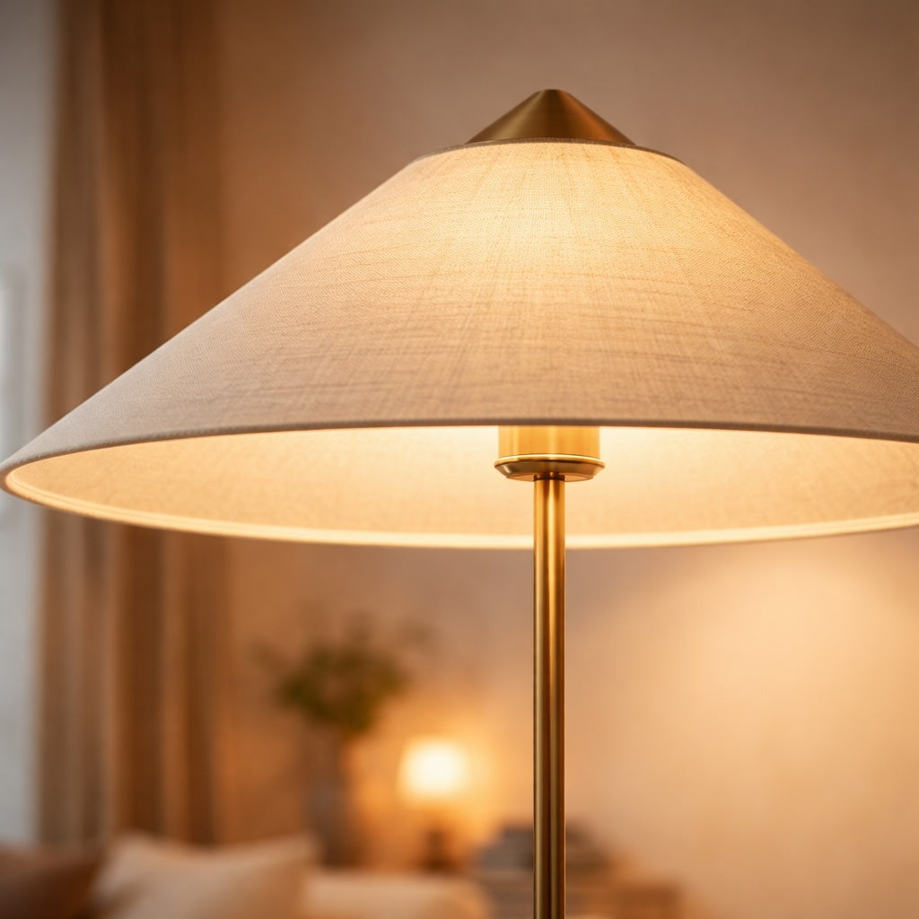 Vintage Rattan Floor Lamp Standing Design with E26 LED Compatibility for Cozy Living Room Lighting