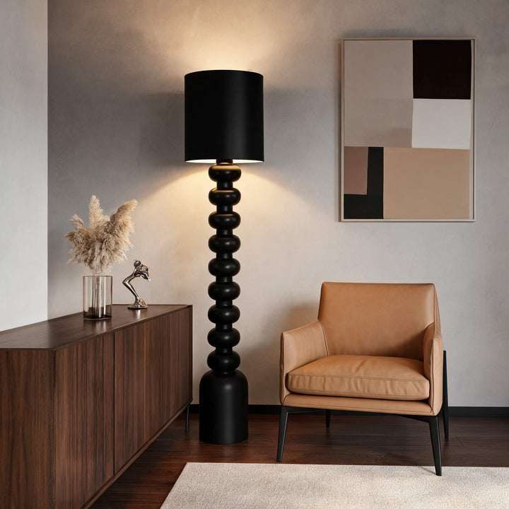 Modern Floor Lamp Adjustable Resin Fabric E26 LED Compatible 10W 68.9" Height for Living Room