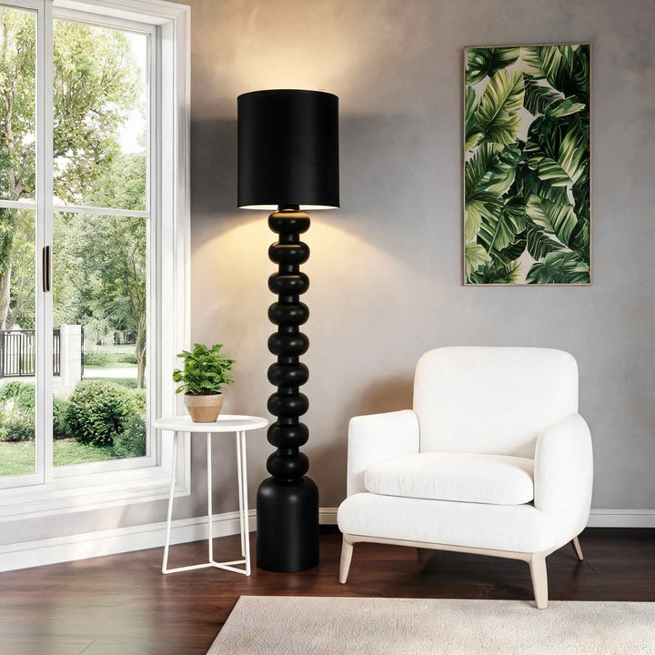 Modern Floor Lamp Adjustable Resin Fabric E26 LED Compatible 10W 68.9" Height for Living Room