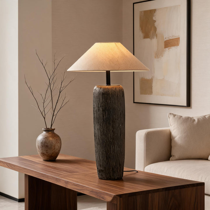 Rustic Floor Lamp with Distressed Finish Adjustable Metal Design for LED and Edison Bulbs