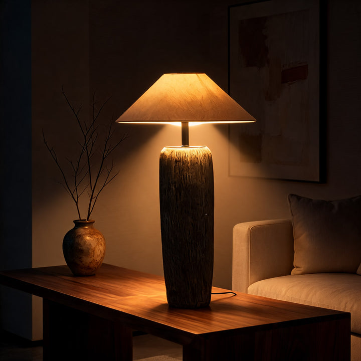 Rustic Floor Lamp with Distressed Finish Adjustable Metal Design for LED and Edison Bulbs