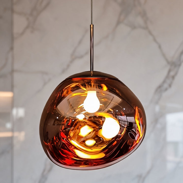 Modern Adjustable Pendant Light Acrylic LED Hanging Fixture for Kitchen and Living Room