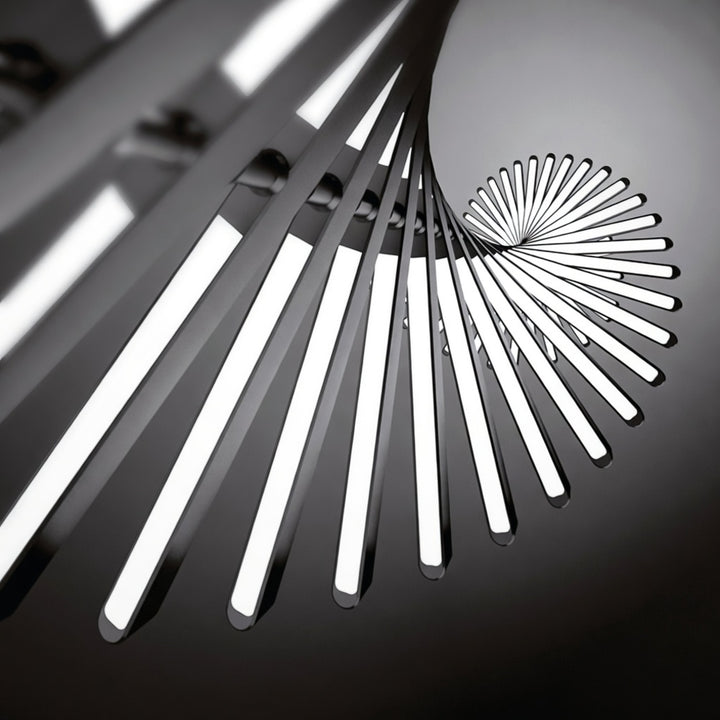 Modern Chandelier Light LED Dimmable Pendant Fixture Metal and Acrylic Human DNA Design
