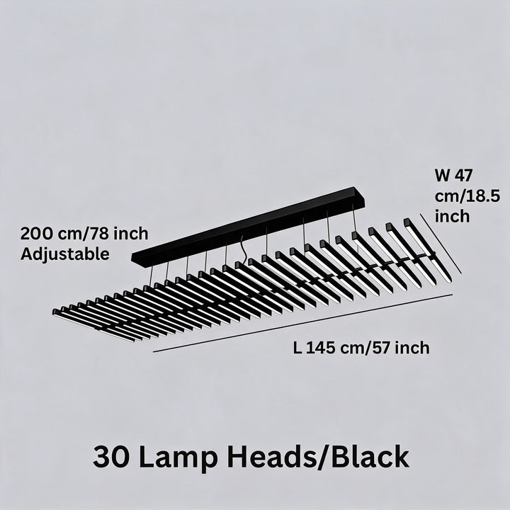 Modern Chandelier Light LED Dimmable Pendant Fixture Metal and Acrylic Human DNA Design