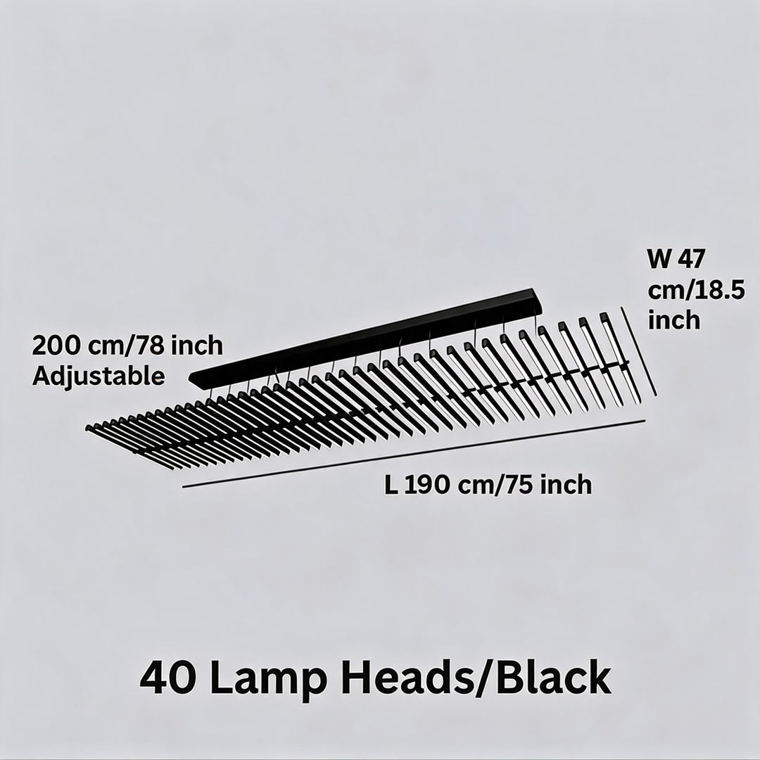 Modern Chandelier Light LED Dimmable Pendant Fixture Metal and Acrylic Human DNA Design