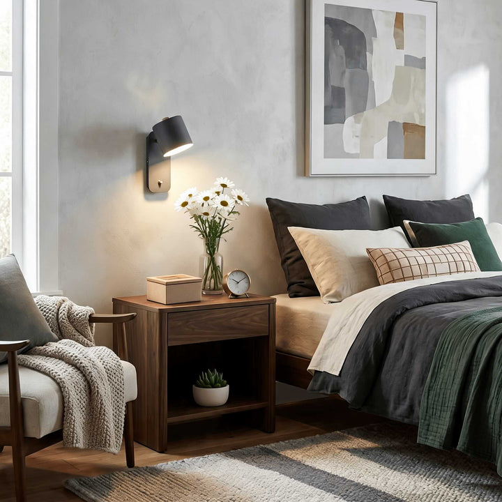 Modern Adjustable Wall Sconce Light Metal LED Wall Lamp for Living Room and Bedroom
