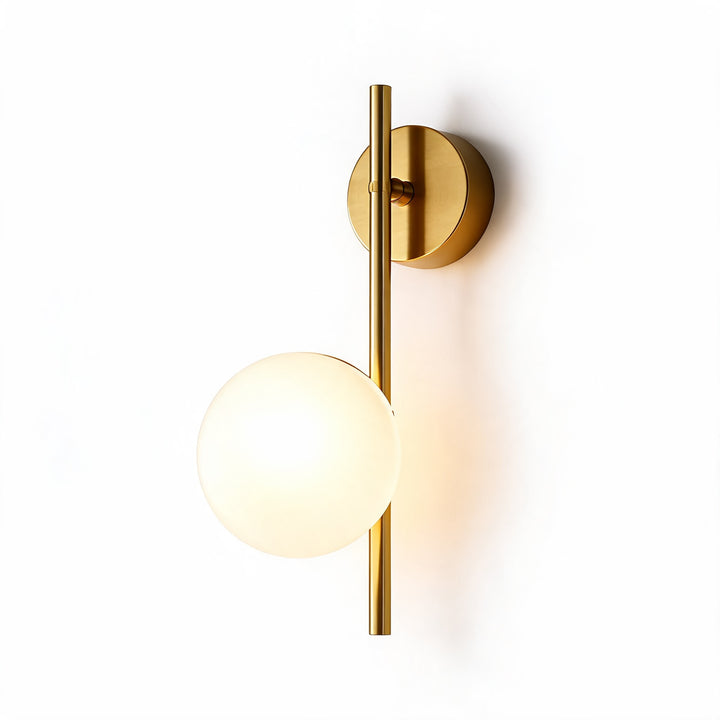 Modern Nordic Wall Light Wall Mounted Iron Frosted Glass LED Warm White 12x42CM