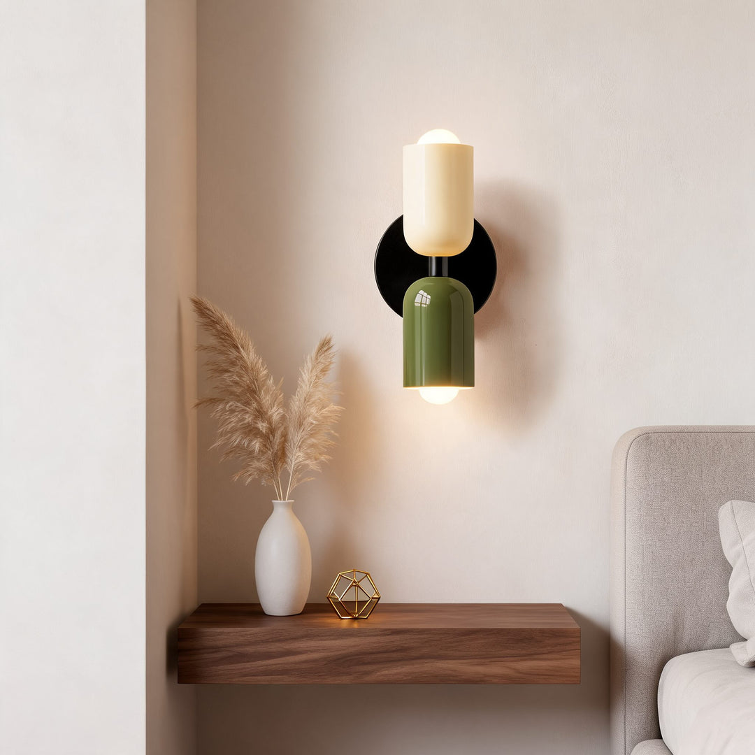 Modern Double Wall Sconce Adjustable Metal Up Down Lighting E26/E27 Base Dimmable Dual Color Shade