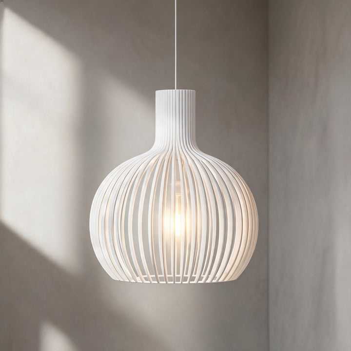 Nordic Pendant Light Adjustable Hanging Wood and Metal Dimmable Fixture for Kitchen Island