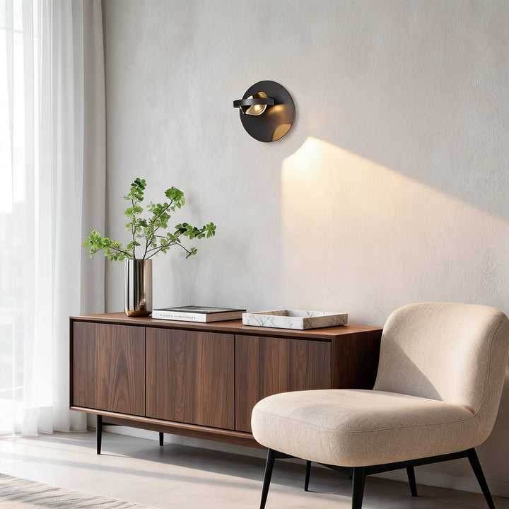 Modern Wall Light Adjustable Wall Mounted Iron Sconce Light with Acrylic Shade LED 360-Degree Rotation
