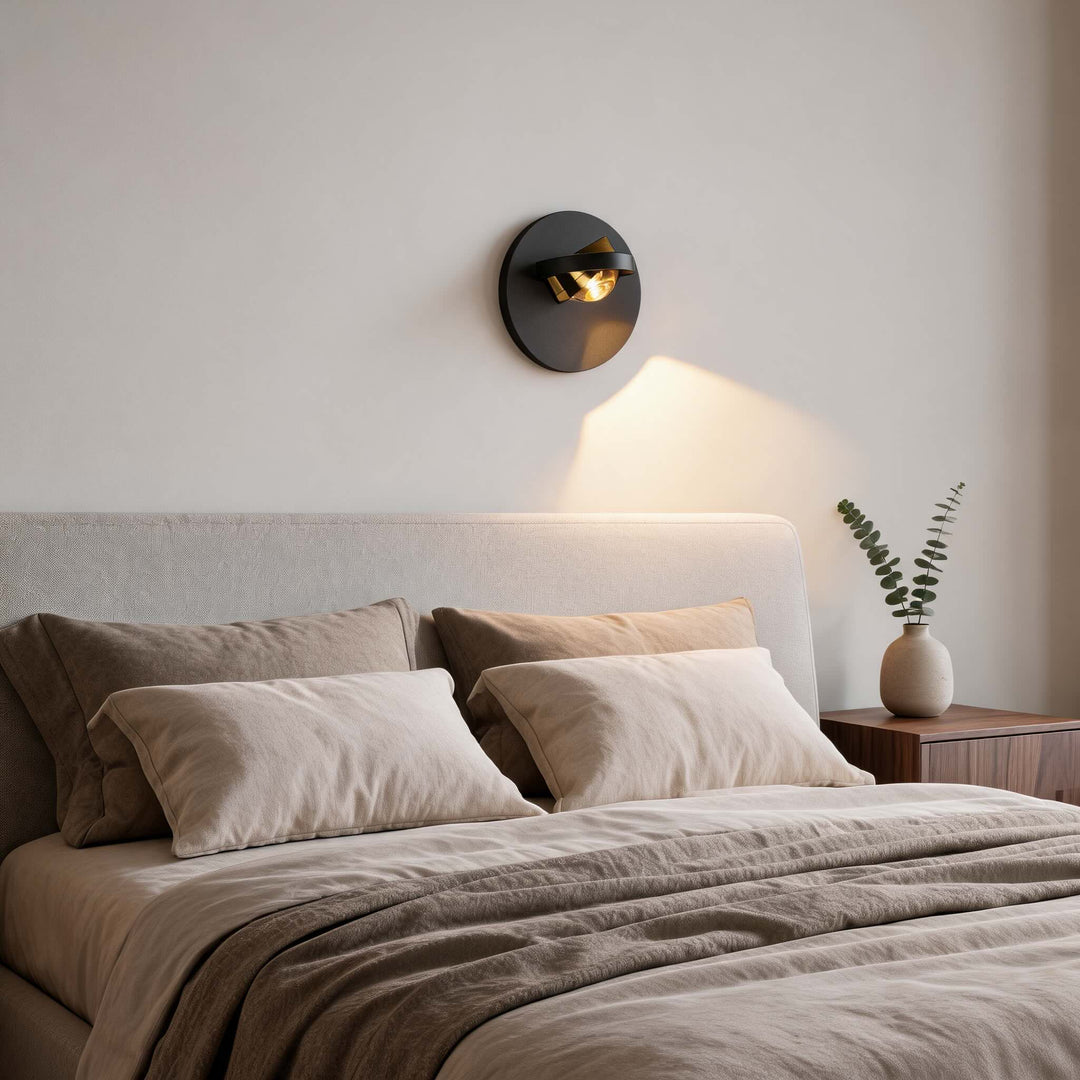 Modern Wall Light Adjustable Wall Mounted Iron Sconce Light with Acrylic Shade LED 360-Degree Rotation