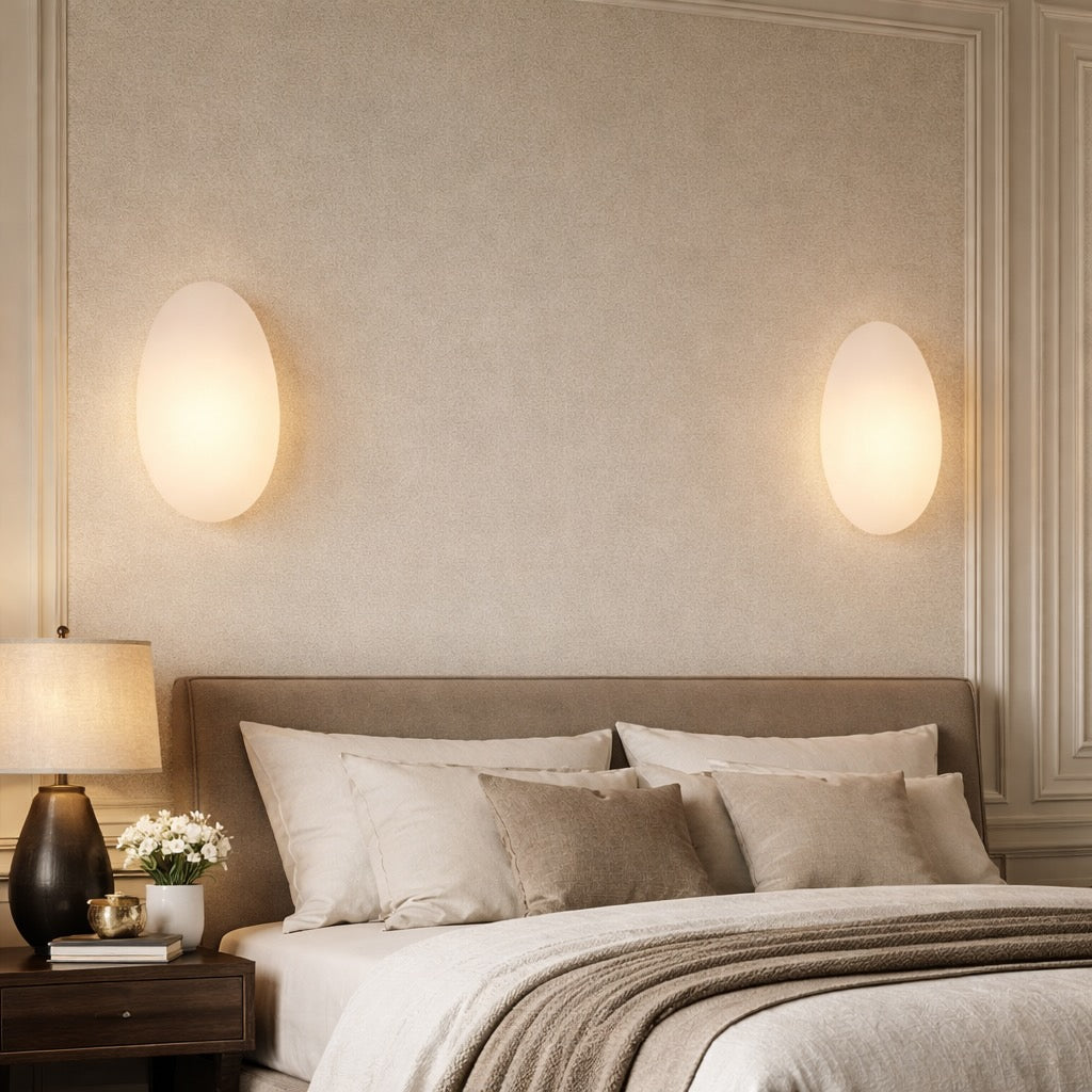 Modern Bubble Glass Wall Light Sconce Adjustable Metal Mount LED Fixture